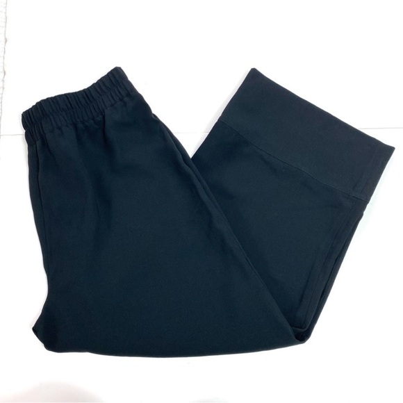 J.CREW Pull on Wide Crop Trouser Pants in Black Size 12 Style #AV443 New - Picture 8 of 10